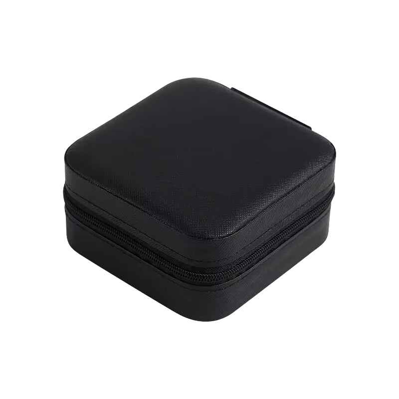 Portable Mini Jewelry Storage Box Travel Organizer Jewelry Case Leather Storage Earrings Necklace Ring Jewelry Organizer Display